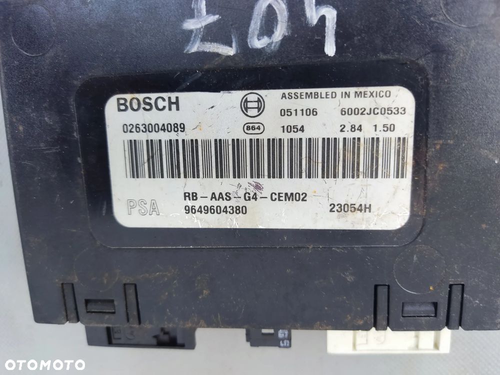 MODUŁ PDC PARKOWANIA PEUGEOT 407 9649604380 - 2
