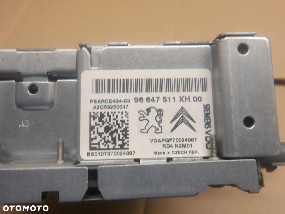 PEUGEOT 308 HB 1.6B 07-13 RADIO 96647511XH - 7