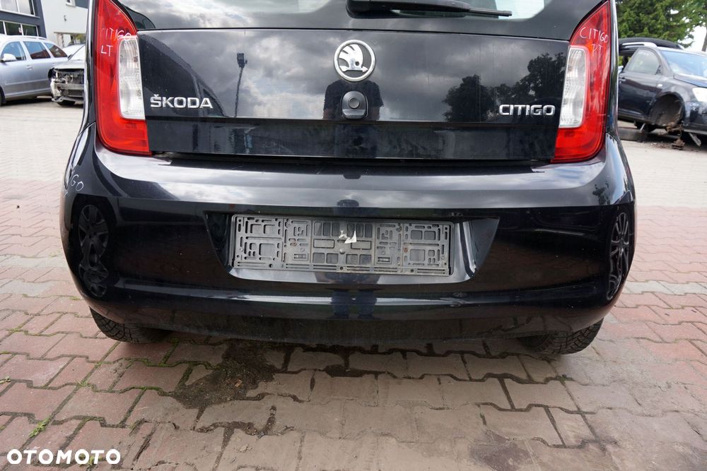 ZDERZAK TYLNY CITIGO NF1 5D HB LC9X  CZARNY SKODA 2011-2019 - 1