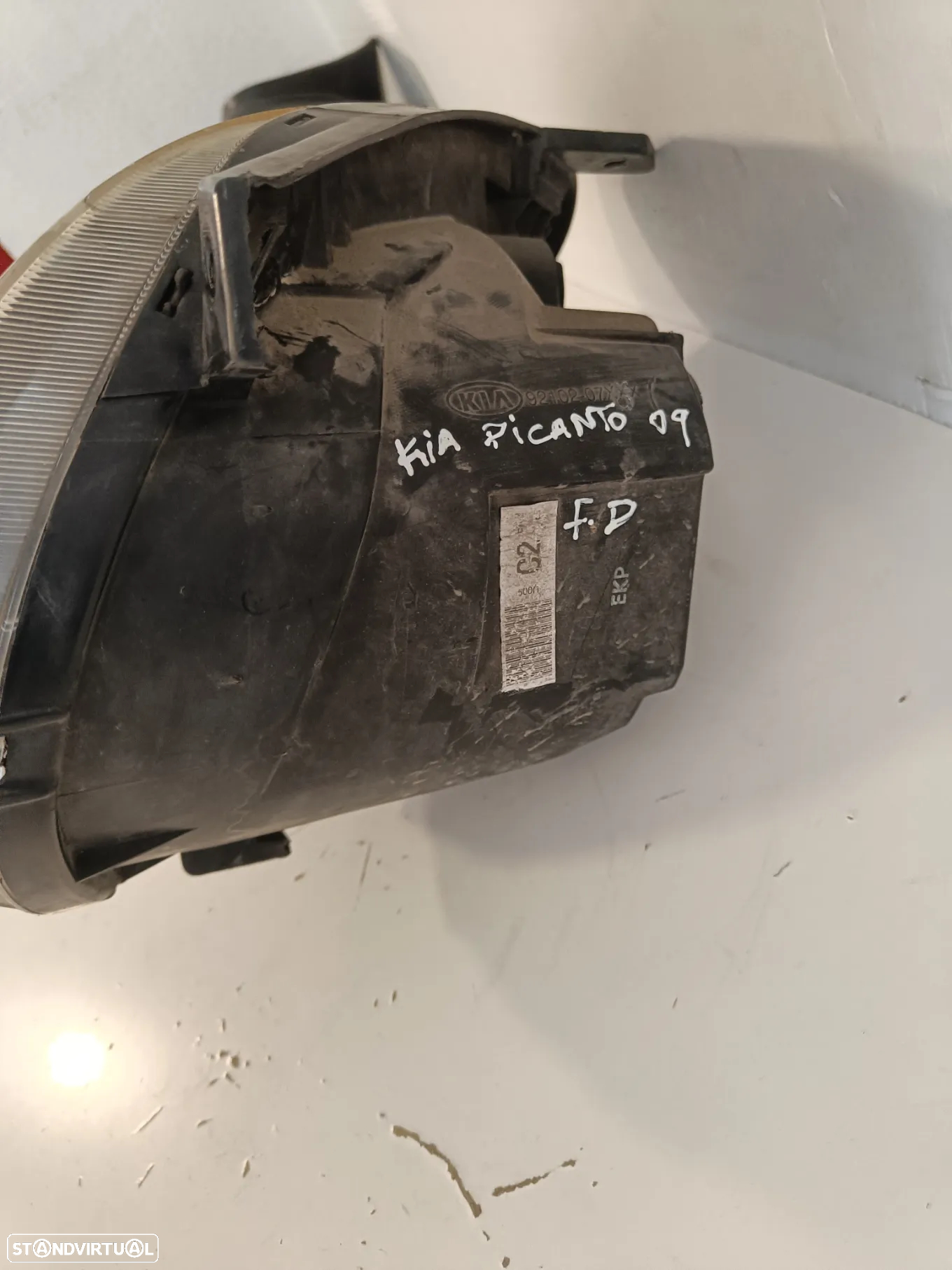 Farol óptica Kia picanto 2009 - 3