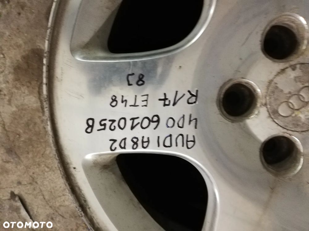 Felga aluminiowa Audi OE 4D0 601 025 B 8.0" x 17" 5x112 ET 48 - 2