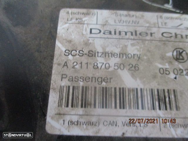 Modulo A2118705026 MERCEDES W211 SW 2006 Módulo De Controle Do Assento Fd - 2