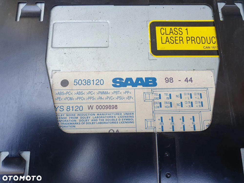 SAAB RADIO FABRYCZNE RADIOODTWARZACZ 5038120 - 4
