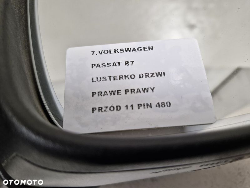 volkswagen passat b7 lusterko drzwi prawe prawy przód 11 pin uk - 10