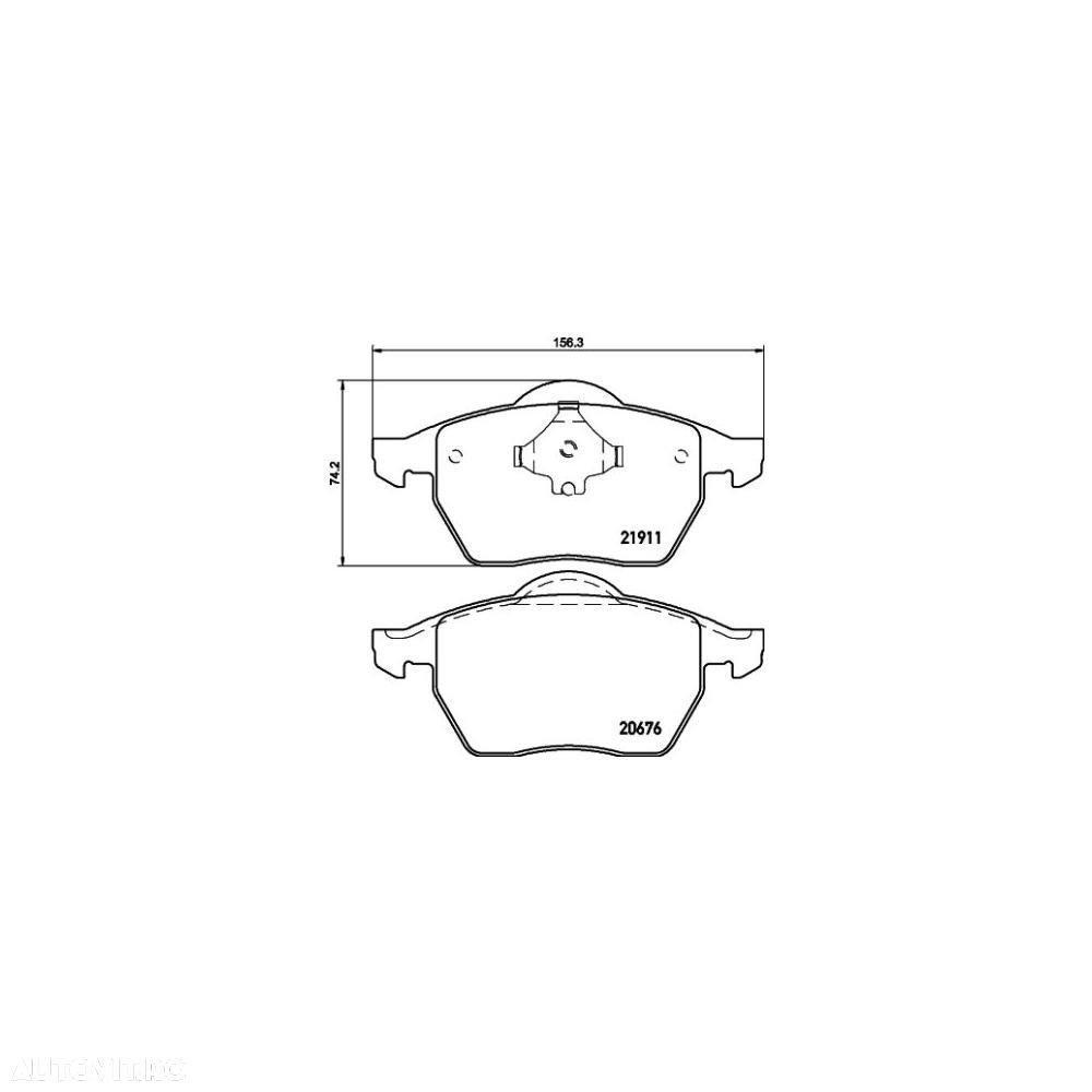 Placute frana fata Audi A3 (8l1), 09.1996-06.2003, marca SRLine S70-0271 - 1