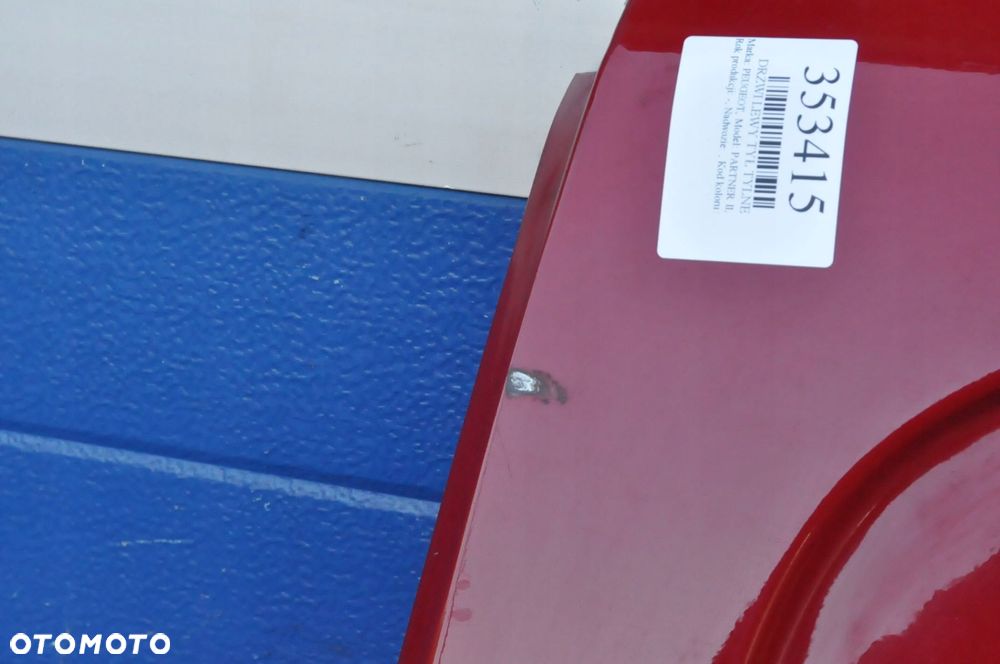 PEUGEOT PARTNER II DRZWI LEWY TYŁ TYLNE - 11