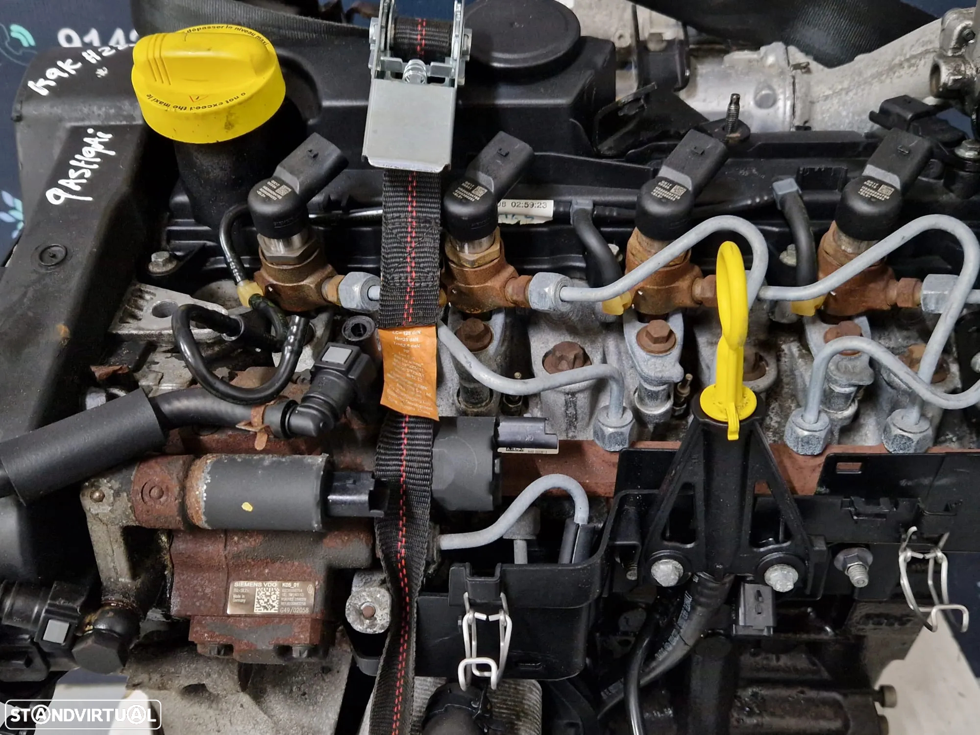 Motor usado K9KH282 NISSAN QASHQAI 1.5 DCI 106CV K9K282 NOTE - 8