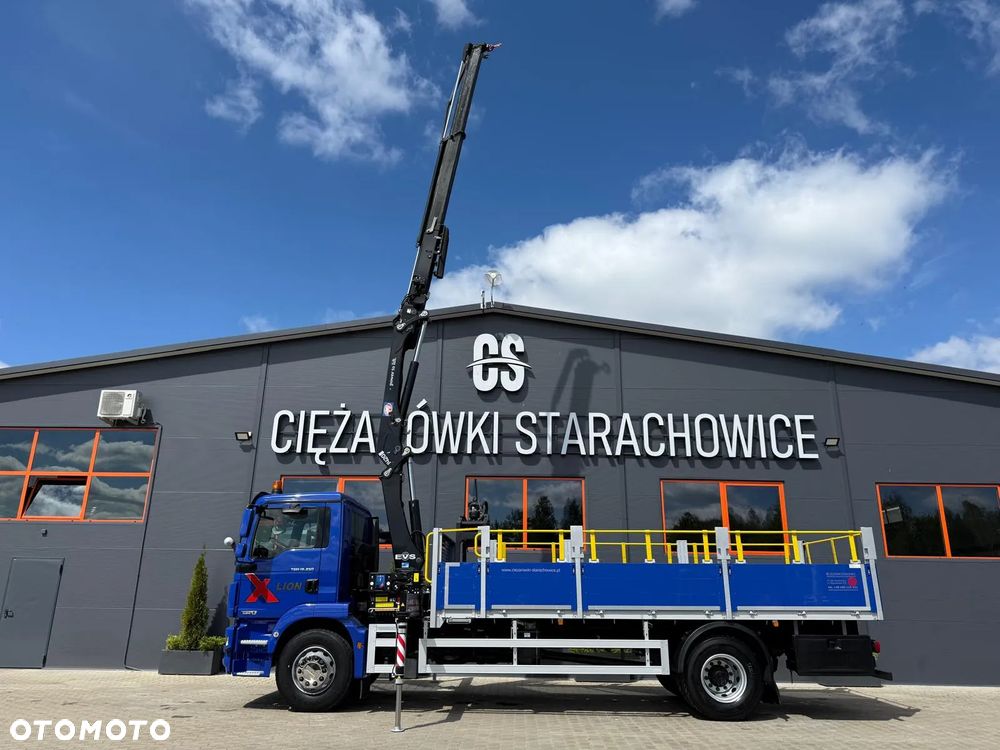 MAN TGM TGL TGS 18.250 E6 //skrzyniowy z HDS // 4x2 // żuraw HMF 1420 K2 HDS dzwig kran crane budowlanka - 13