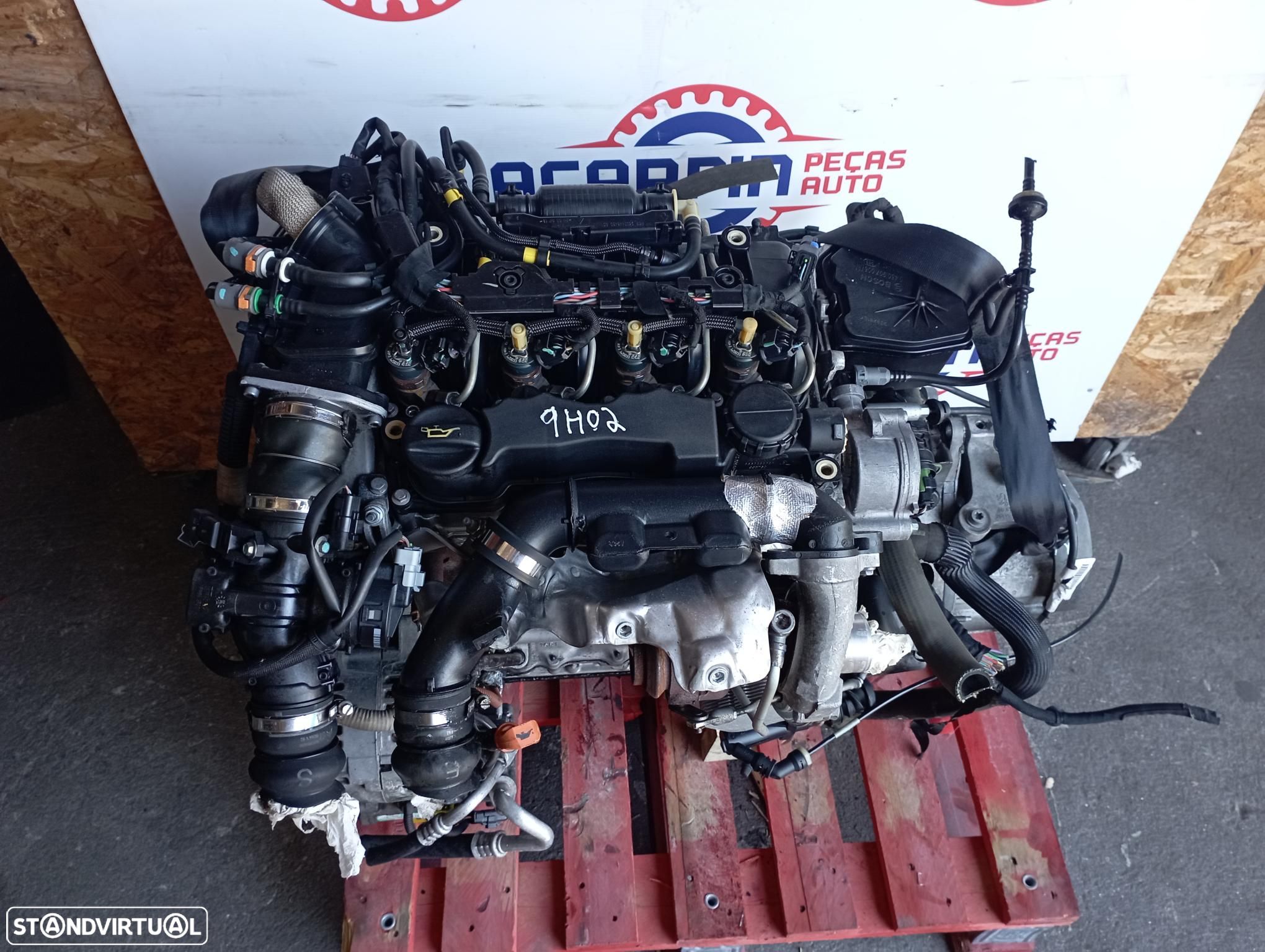 Motor Peugeot 207/307/407/Partner/Citroen C4/Berlingo 1.6 Hdi Ref: 9H02 - 1