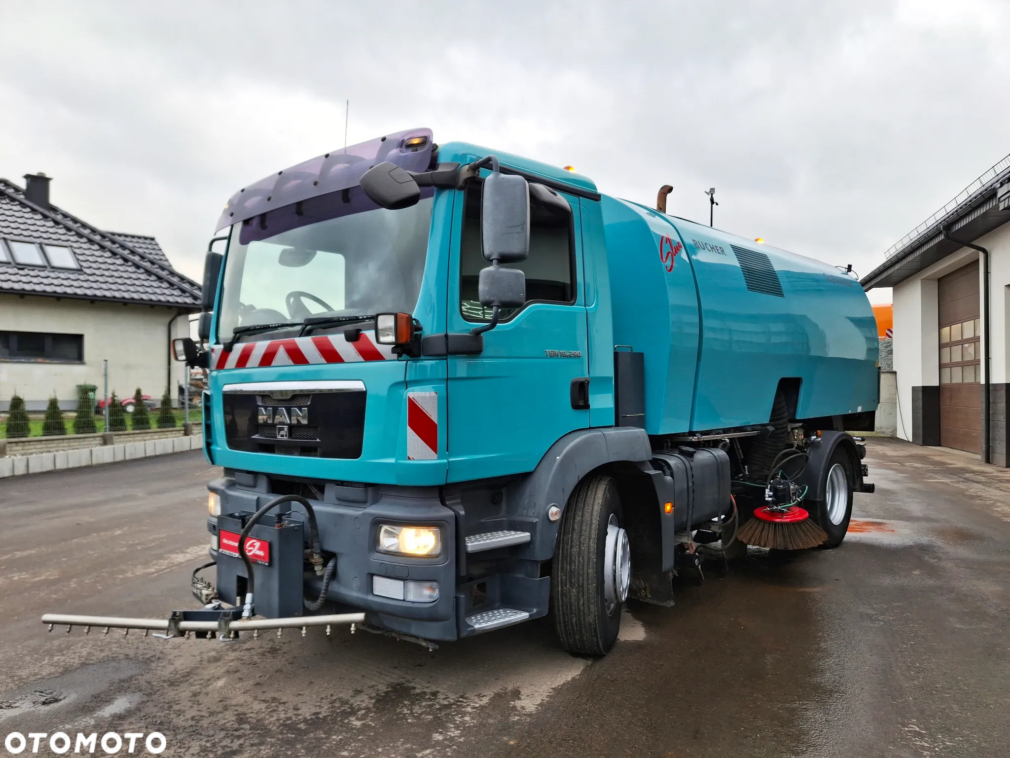 MAN TGM 18.290 Zamiatarka Bucher 2 Silniki Karcher Mycie Ciśnieniowe EUnited PM10 - 2