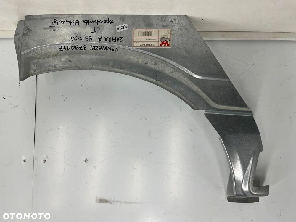 Poszycie Opel Zafira A 99-05r. NOWE lewe tylne nadkole część tylna nadkola reperaturka VAN WEZEL 379 - 1