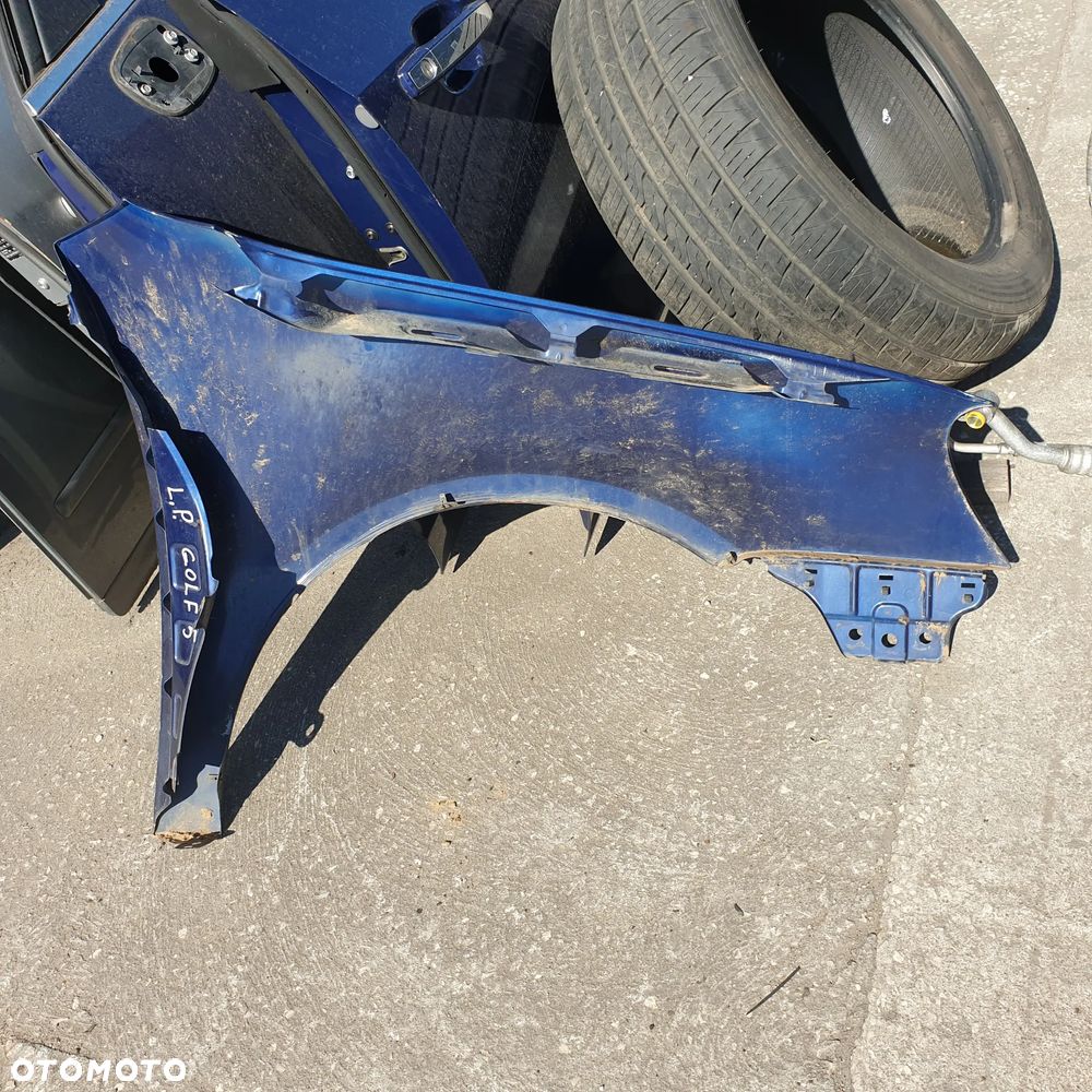 VW GOLF V 5 BLOTNIK  LEWY  PRZOD LD5Q - 4