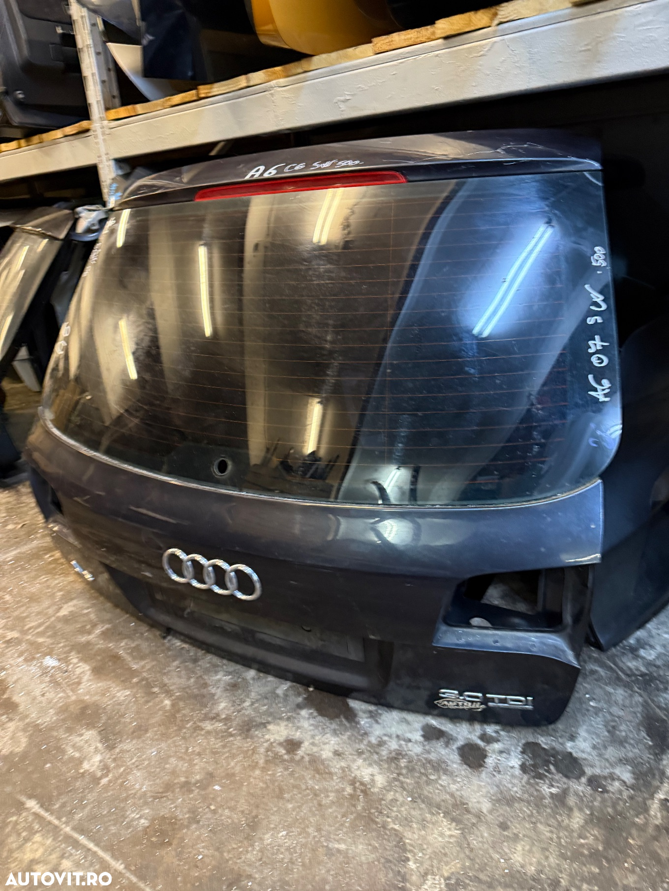 Haion complet AUDI A6 C6 4F combi an 2005-2011 cu luneta, stergator si ornamente - 4
