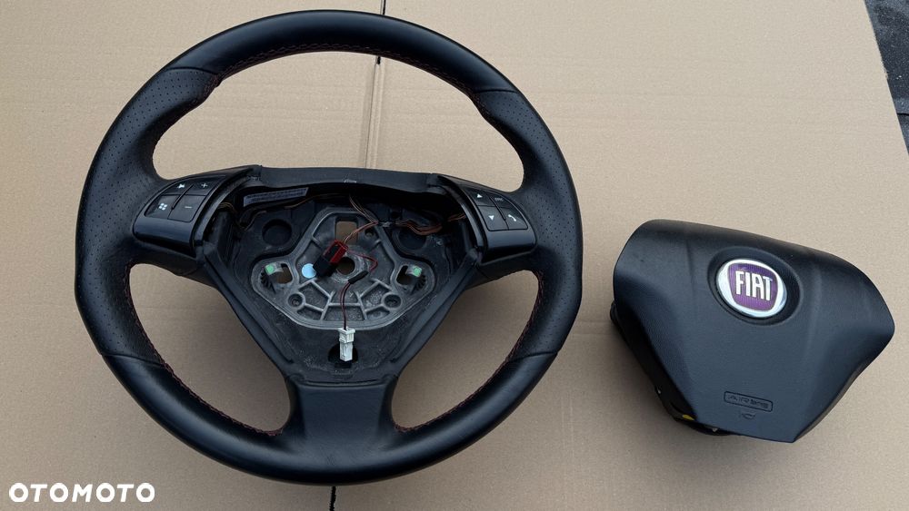 Kierownica Fiat Bravo skóra 2007-2014 Multi multifunkcja airbag - 2