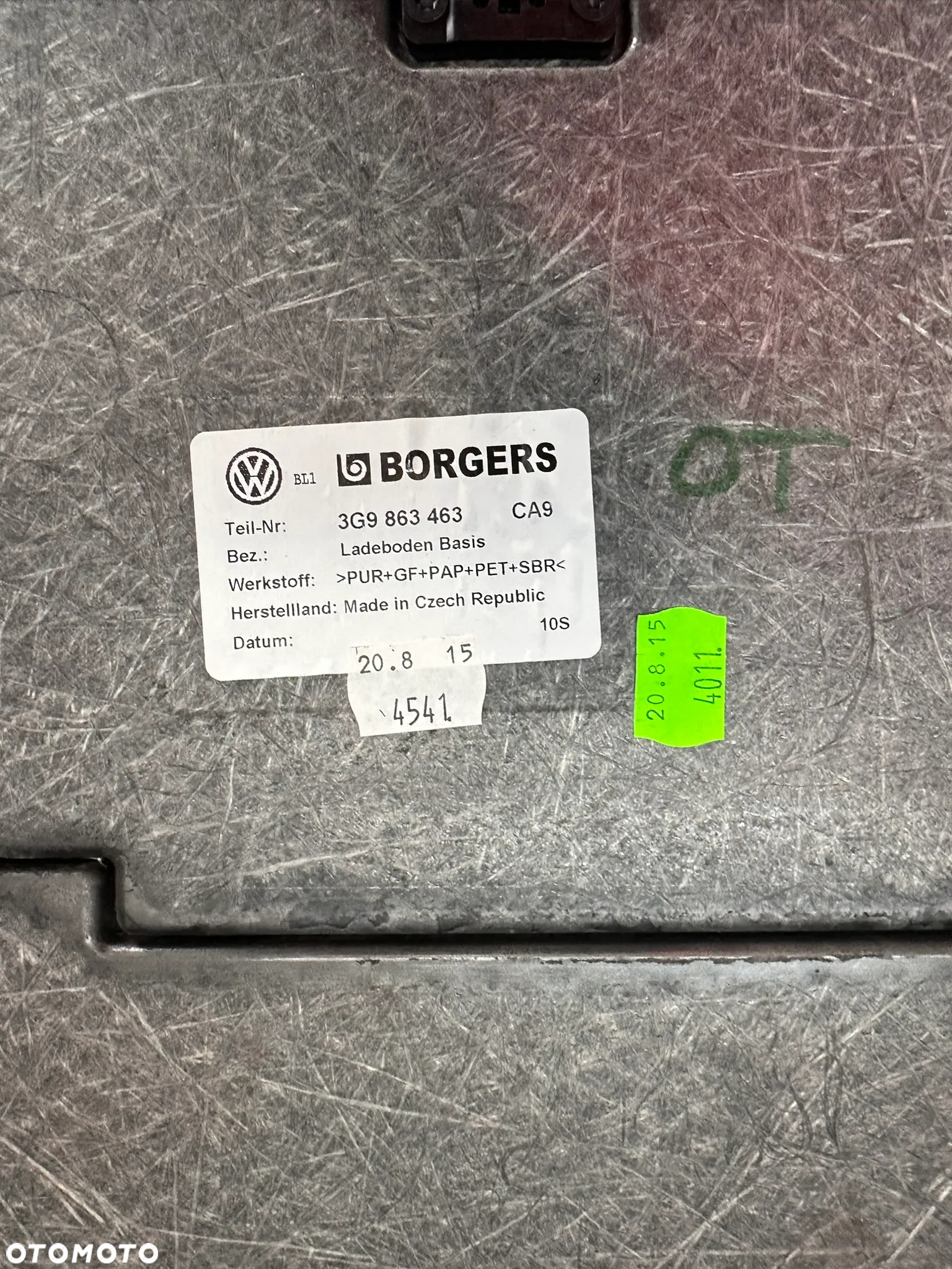 Wykładzina podłoga bagażnika, podłoga VW Passat B8 Kombi 3G9863463 - 6