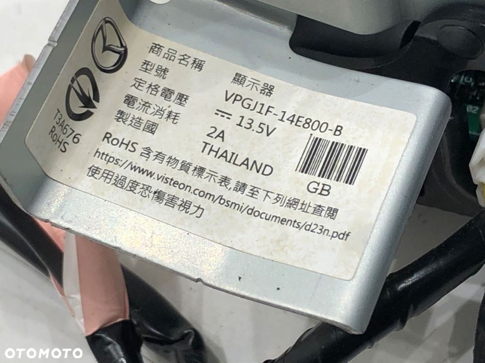 WYŚWIETLACZ NAWIGACJA  MAZDA 2 (DL, DJ) 2014 - 2022 1.5 SKYACTIV-G (DJLFS) 85 kW [115 KM] benzyna - 5