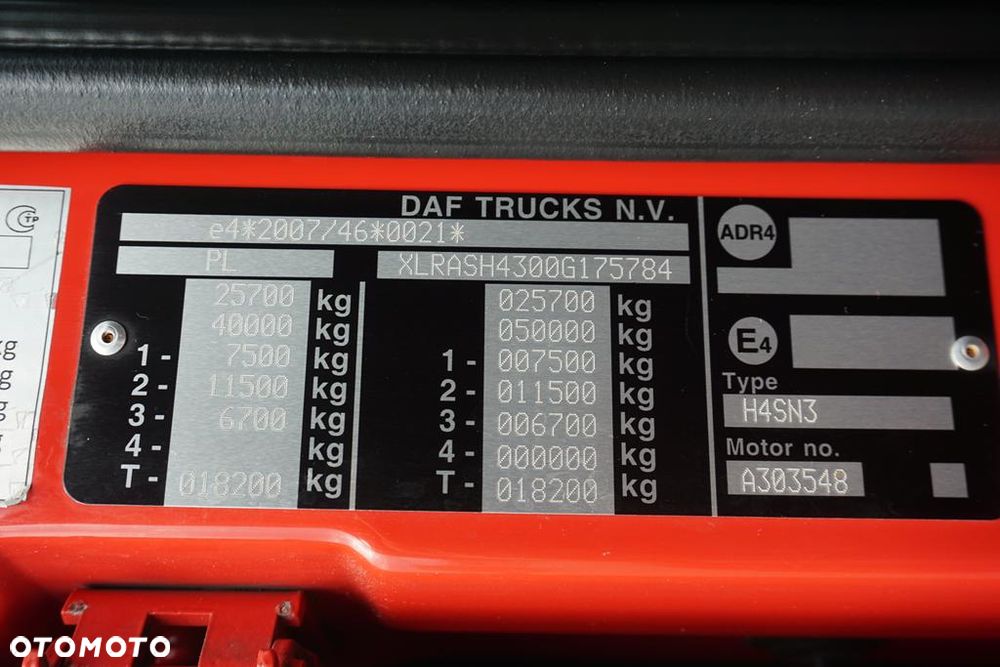 DAF / XF / 480 / ACC / EURO 6 / ZESTAW PRZEJAZDOWY 120 M3 - 11
