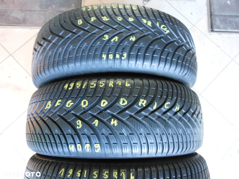 Opony 195/55r16 bf goodrich g-force winter 2 7mm komplet zima - 3