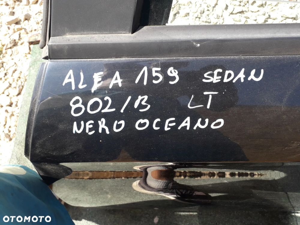Drzwi Alfa 159 sedan lewy tył 802/B NERO OCEANO - 4