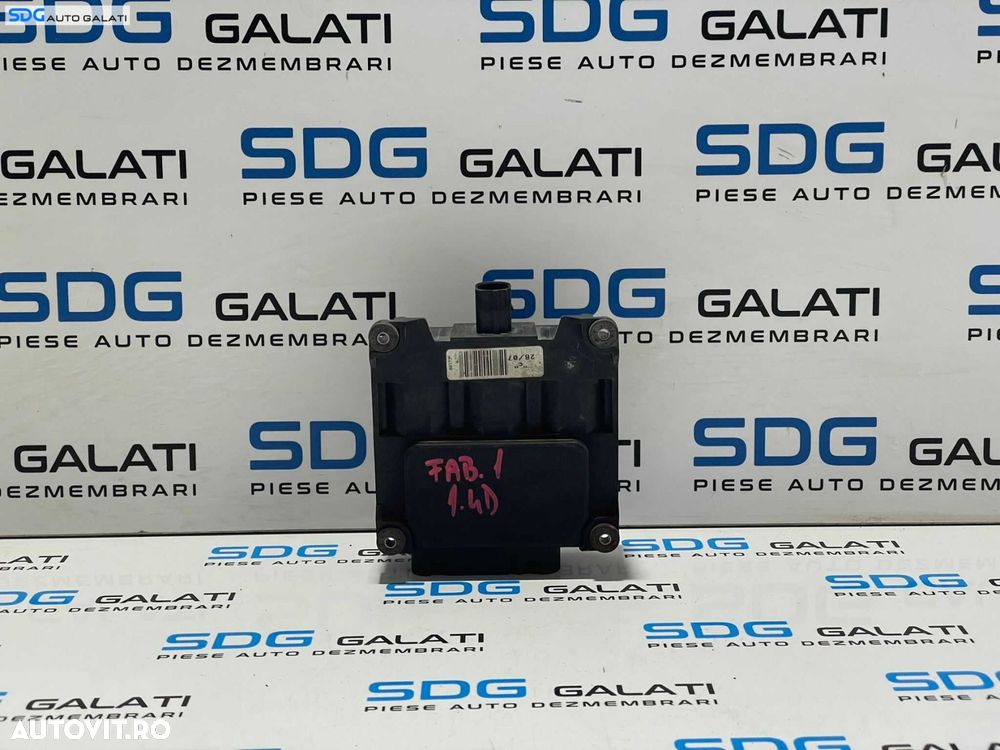 Unitate Modul Calculator Control Bloc Valve Vacuum Solenoid Skoda Octavia 2 2004 - 2013 Cod 6Q0906625A [L2537] - 2