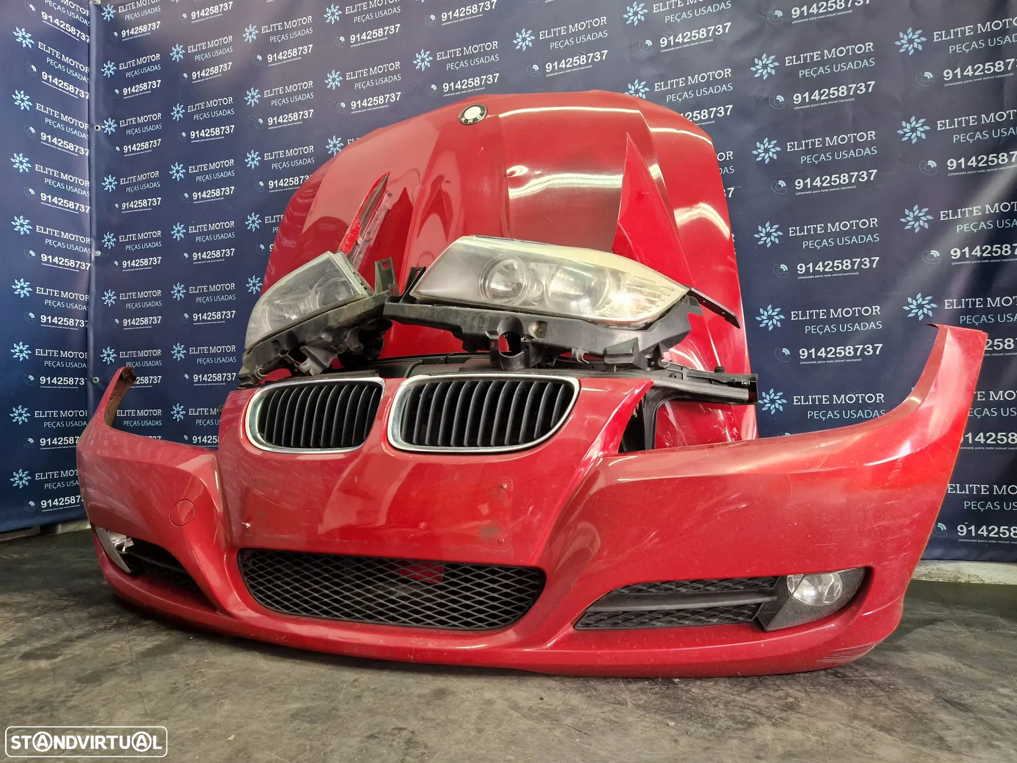 Frente completa usada BMW E90 E91 LCI 320D capot parachoques guardalamas oticas radiador 318d - 4