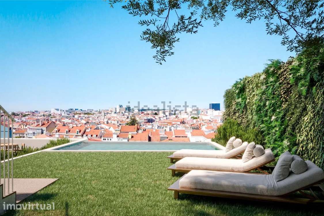 T2 em Condomínio fechado com Piscina Panorâmica sobre Lisboa - Grande imagem: 2/22