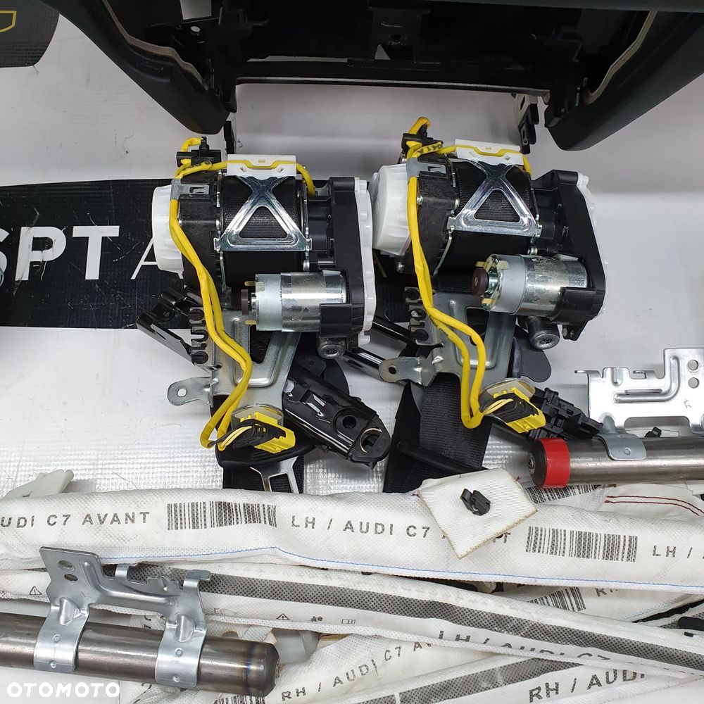 AUDI A7 4G DESKA ROZDZIELCZA KONSOLA KOKPIT PULPIT PODUSZKI AIRBAG AIR BAG PASY KURTYNY KIT SET - 7