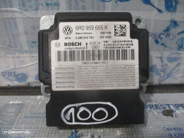 Kit Airbags 6R0959655K 0285010793  5J1880202D  5J0880201H SKODA FABIA 2 54 FASE 2 2011 1.6TDI 90CV 5P CINZENTO SEM TABLIER - 11