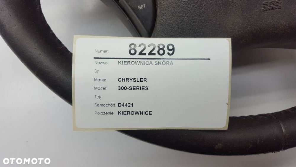 KIEROWNICA SKÓRA MULTIFUNKCYJNA CHRYSLER 300 - 6