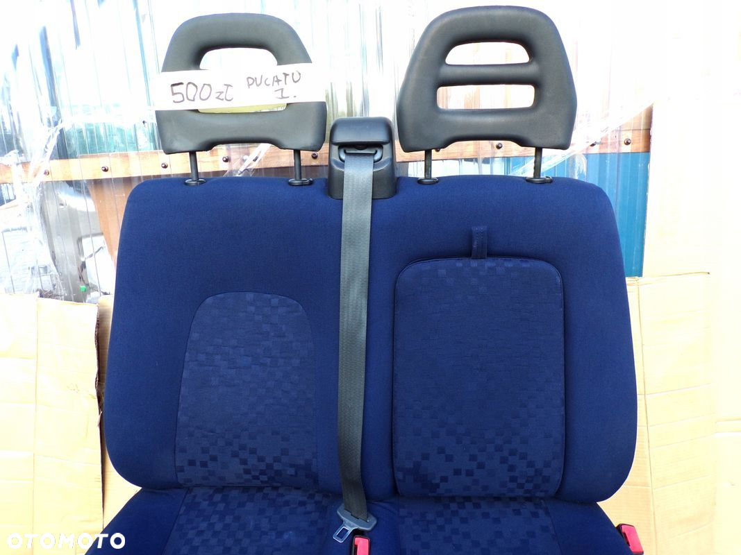 DUCATO BOXER JUMPER 2002- fotel PODWÓJNY KANAPA pasażera prawy ze STOLIKIEM - 5