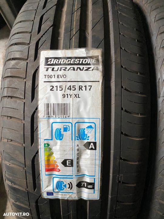 vand 2 anvelope 215/45/17 bridgestone de vară noi - 2