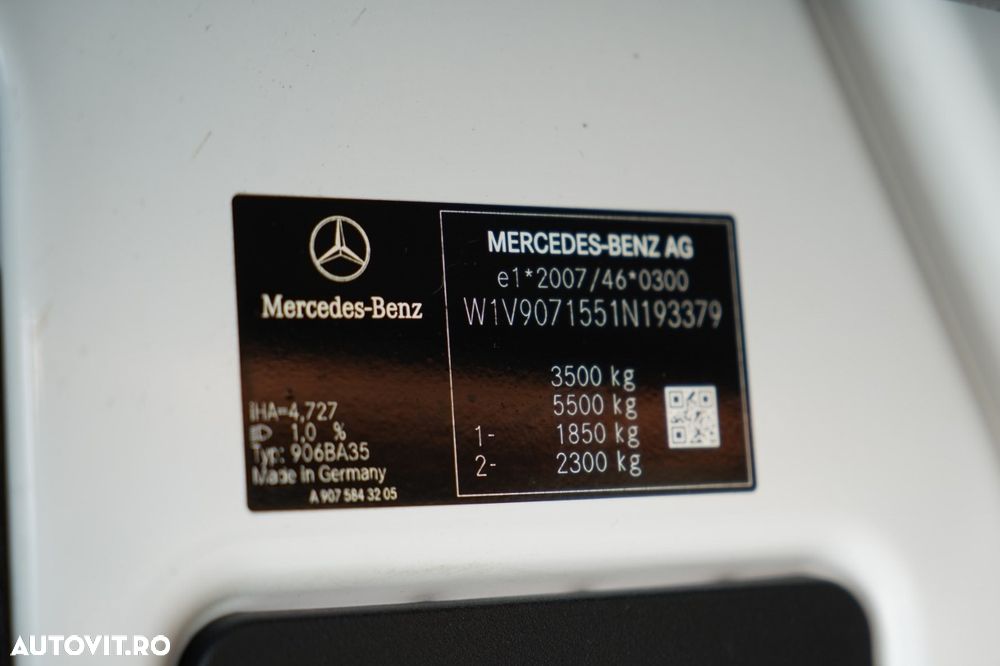 Mercedes-Benz SPRINTER 315 CDI / CONTAINER 4.4 M / 750 KG LIFT / TWIN / IMPORTAT - 37