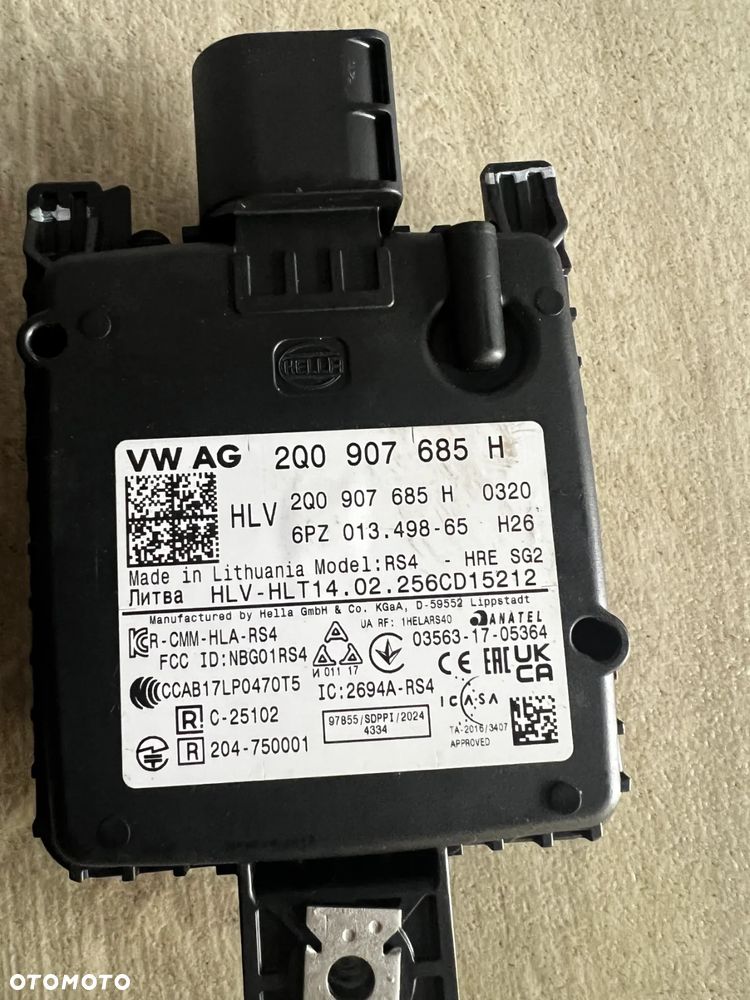 VW AUDI SKODA RADAR ASYSTENT PASA PRAWY LEWY 2Q0907685H 2Q0907686H - 5