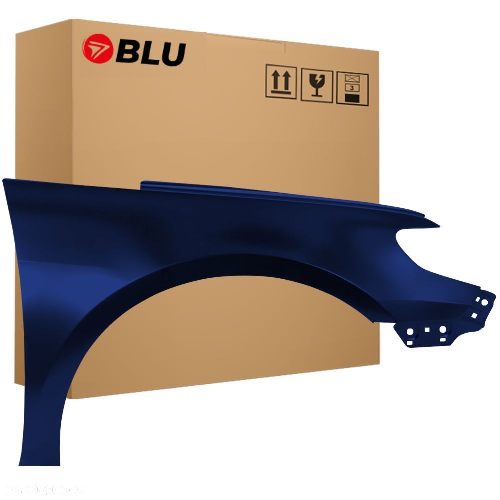 BLU Błotnik VW VOLKSWAGEN PASSAT CC LIFT LD5Q prawy niebieski 2012-2016 przód SchattenBlau - 1