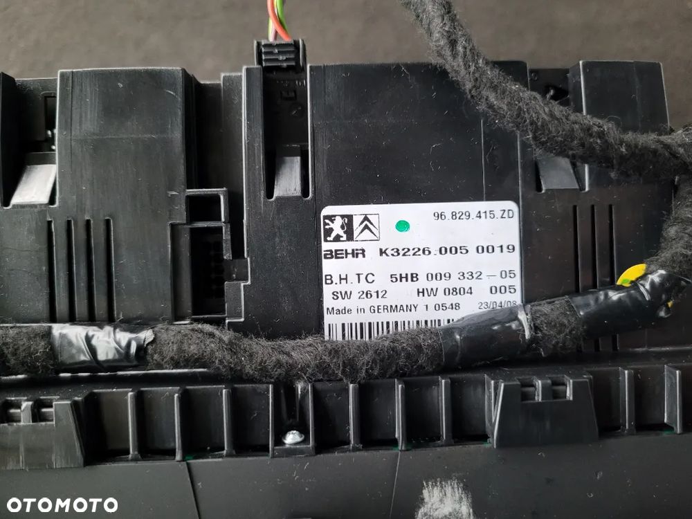Panel klimatyzacji 96829415 Citroen C5 III - 2