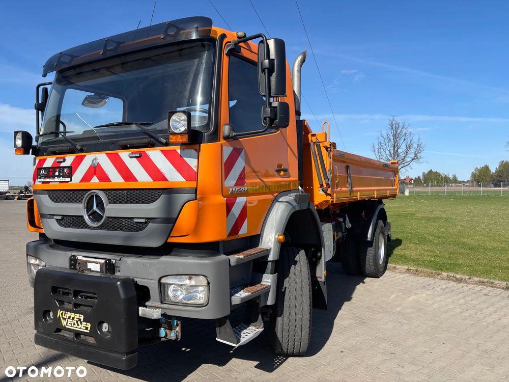 Mercedes-Benz AXOR 1828 4x4 blokady, biegi terenowe, oryginalna wywrotka Meiller kiper , hydraulika do wywrotu , zawieszenie resor, czołownica do pługa, klimatyzacja , webasto , elektryka - 4