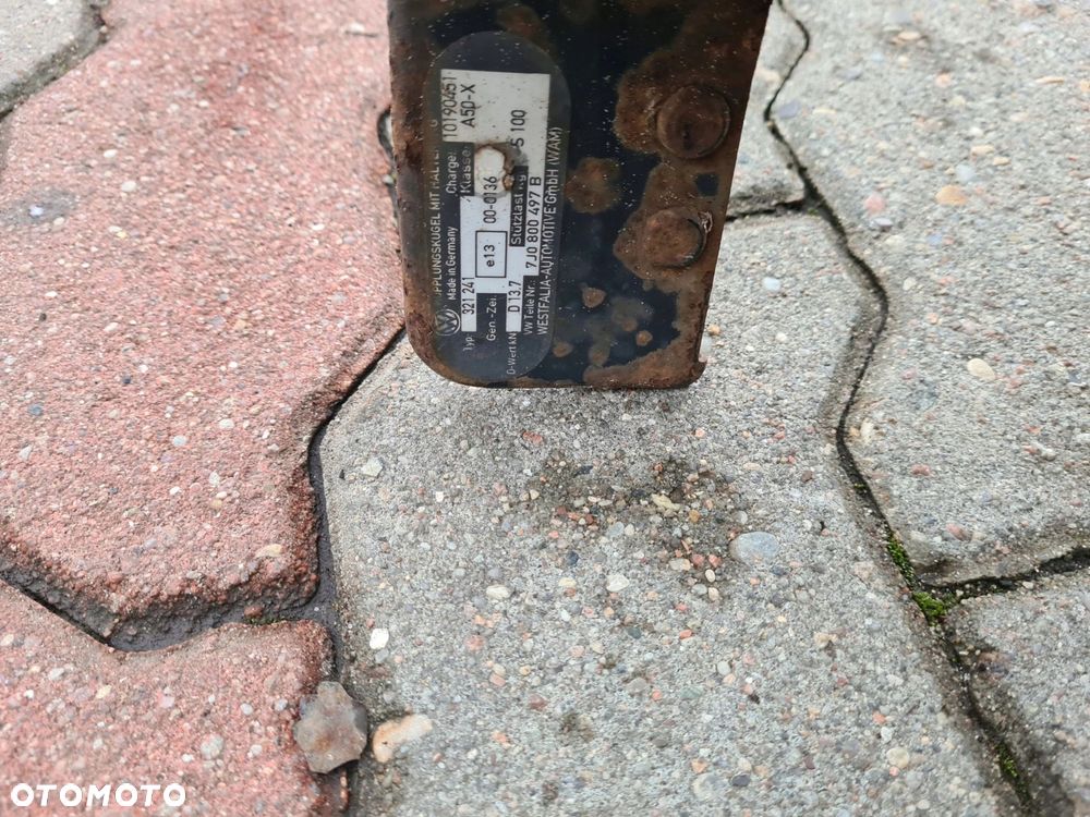 VW T5 DOKA hak holowniczy WESTFALIA 7J0800497B - 3