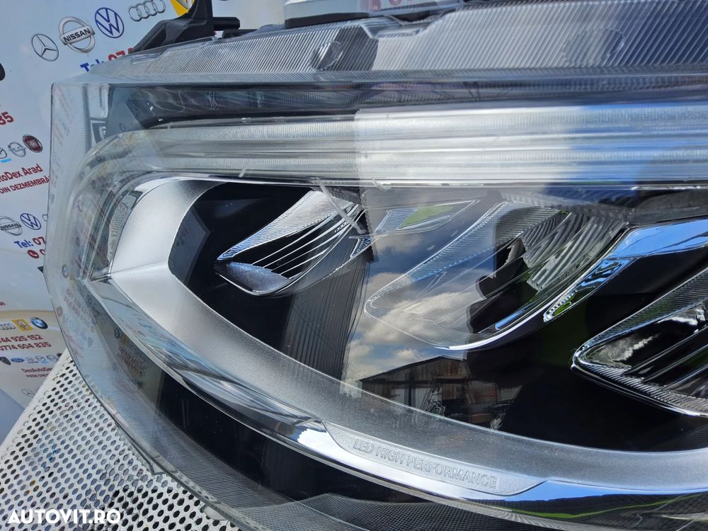 Far Led Mercedes Sprinter w907 far stânga led w910 Sprinter cod a9109067100 cu ureche rupta mic defect - 3