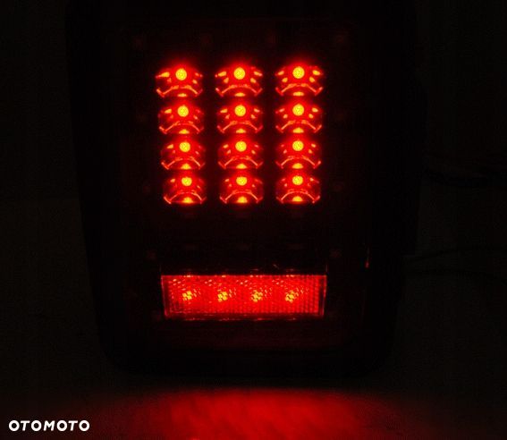 Lampy tyl kpl Full Led Diody Diodowe Tuning Smoke Jeep Wrangler JK 2006-18 - 5