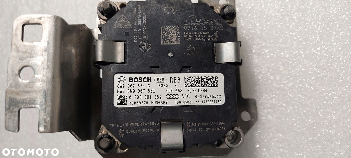 AUDI A4 B9 8W0 A5 8W6 RADAR DISTRONIC SENSOR ACC 8W0907561C - 5