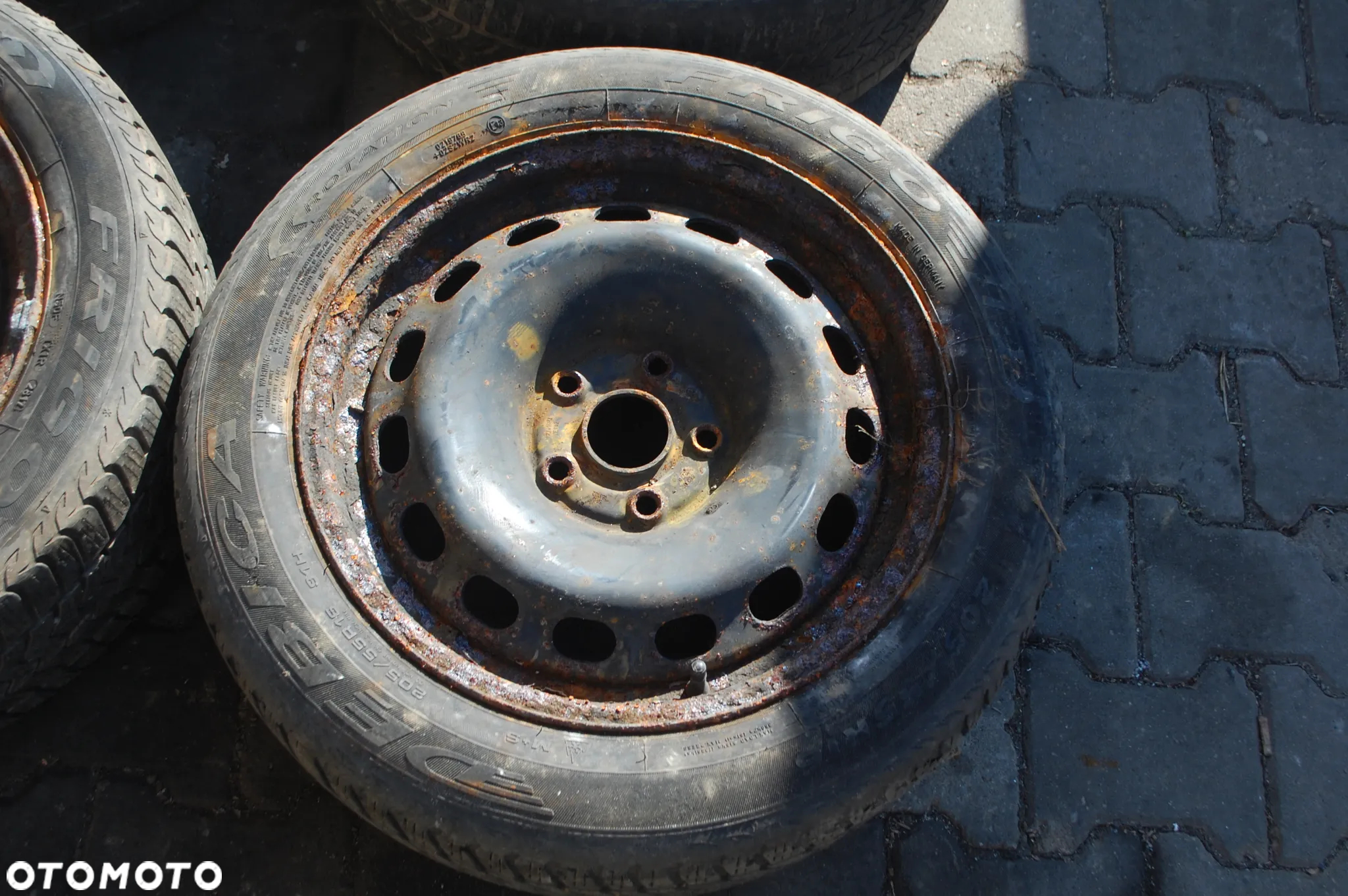 FELGI STALOWE + OPONY ZIMOWE 8E0601027D AUDI A4 5X112 ET42 6.5J 205/55R16 OPONY ZIMOWE FRIGO - 3