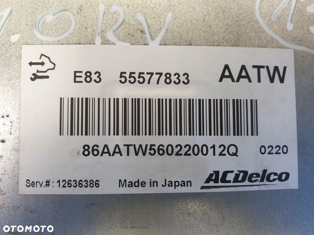 Opel Corsa D 1.0 12V STEROWNIK SILNIKA 55577833 - 2