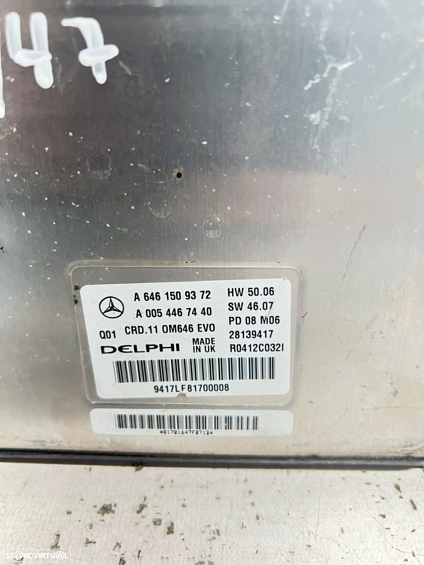 .Centralina Motor Delphi Mercedes Benz 2.2 CDi 646.811 A 646 150 93 72 / R0412C032i CRD.11 OM646 EVO - 3