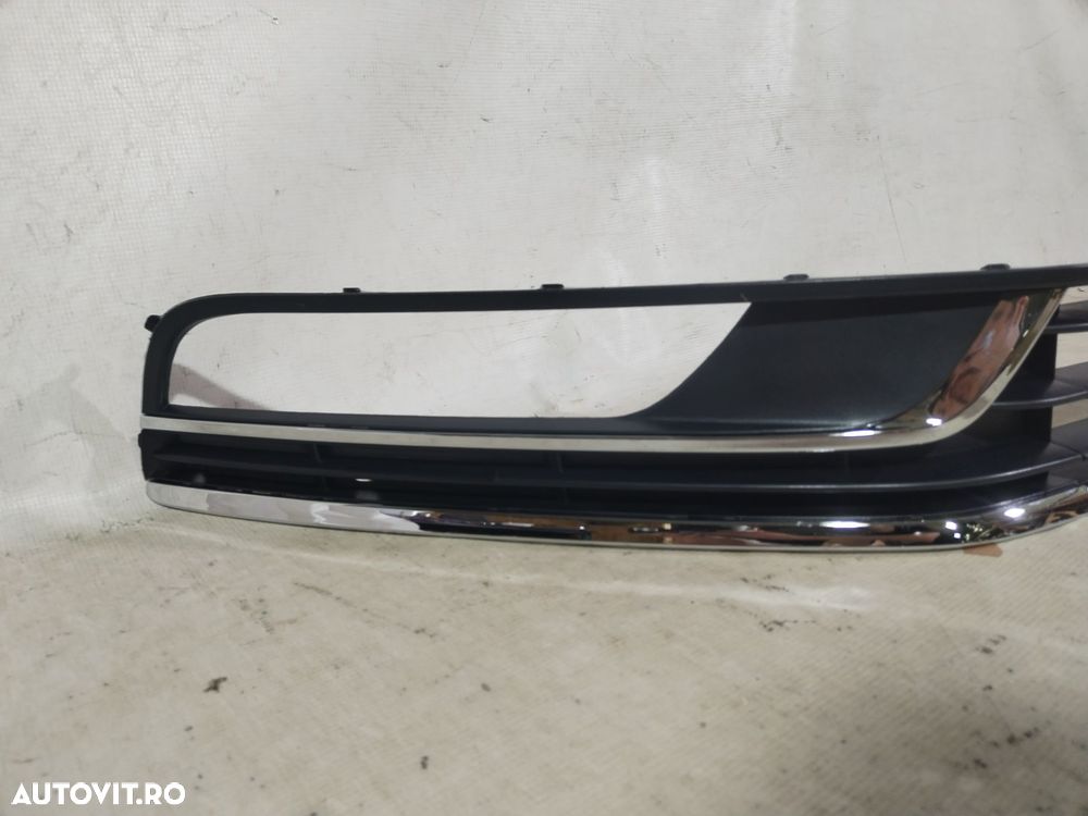 Grila inferioara + grilele proiector (set grile) bara fata VW Passat B7 2010, 2011, 2012, 2013, 2014, 2015 - 4