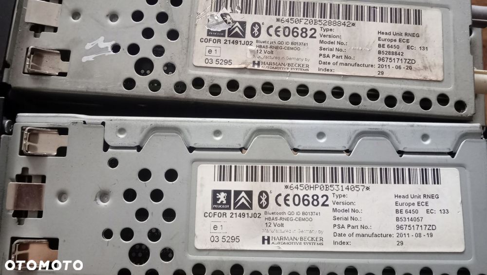 radio nawigacja gps citroen c5 x7 96751717zd - 2