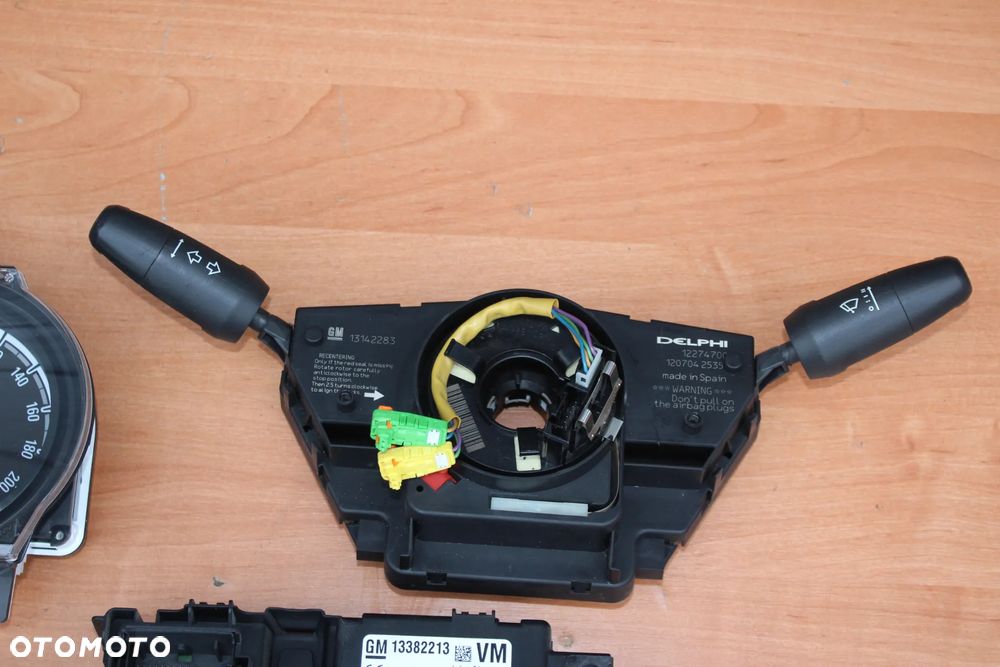 ZESTAW STARTOWY LICZNIK CIM STEROWNIK 55583742 STACYJKA SKRZYNKA OPEL CORSA D Z12XER 100% OK - 3