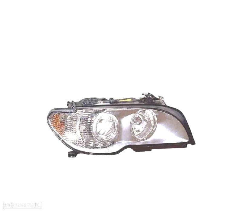 FAROL OPTICA DIREITO XENON D2S PARA BMW E46 COUPE 03-06 FUNDO TITANIUM - 1