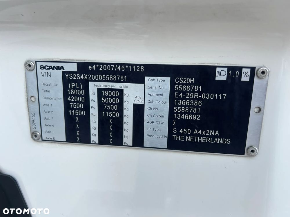 Scania S450 RETARDER / LED / NAWIGACJA / WIRTUALNE ZEGARY / 2 ZBIORNIKI PALIWOWE / LODÓWKA / PRZEBIEG 756 TYS. KM / SCANIA z POLSKIEGO SALONU / 2020 ROK !! - 36
