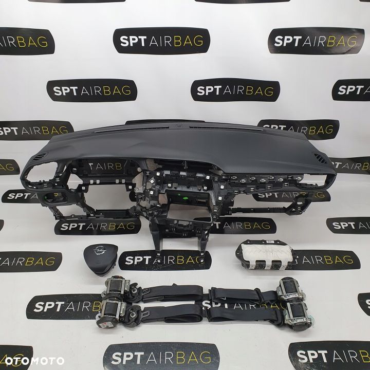 OPEL CORSA F DESKA ROZDZIELCZA KONSOLA KOKPIT PULPIT PODUSZKI AIRBAG AIR BAG PASY KIT SET - 1