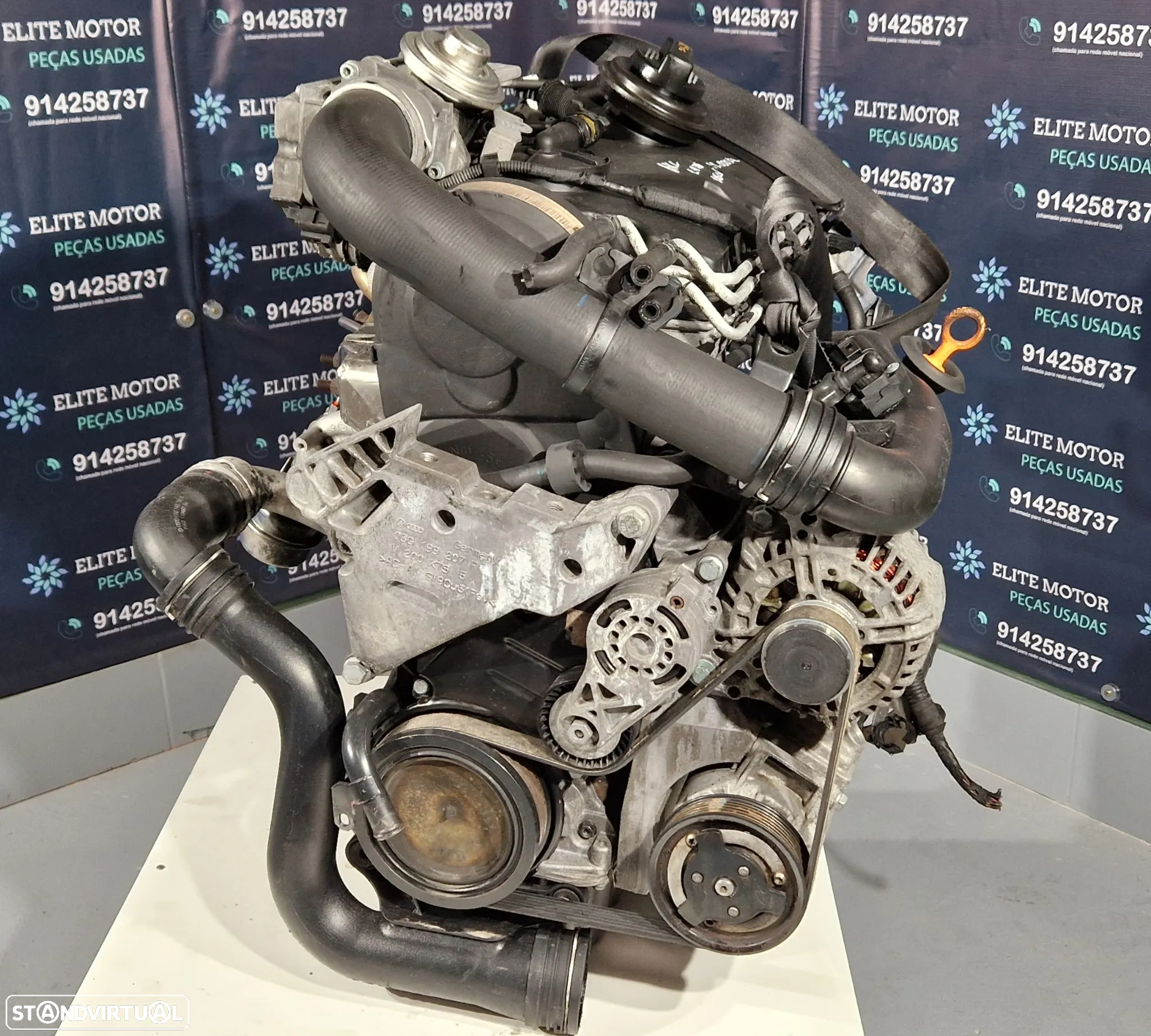 Motor usado BKC SEAT LEON 1P 1.9 TDI 105CV VW JETTA GOLF V 5 AUDI A3 8P - 9